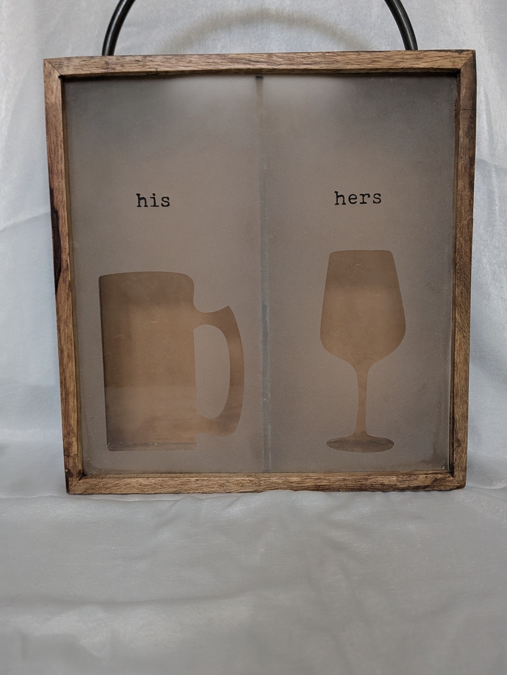 His & Hers Beverage Shadow Box Wall Art